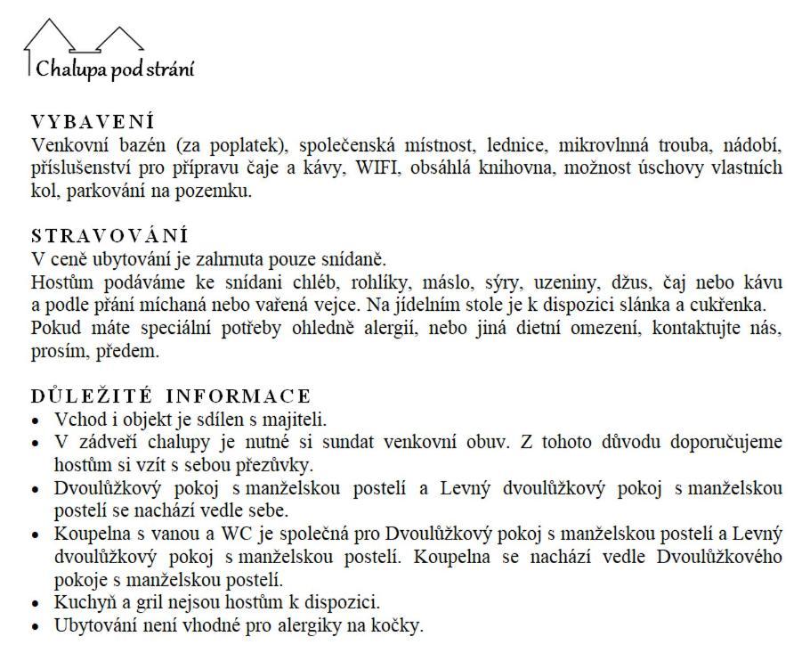 Chalupa pod strání Teleci Exterior foto
